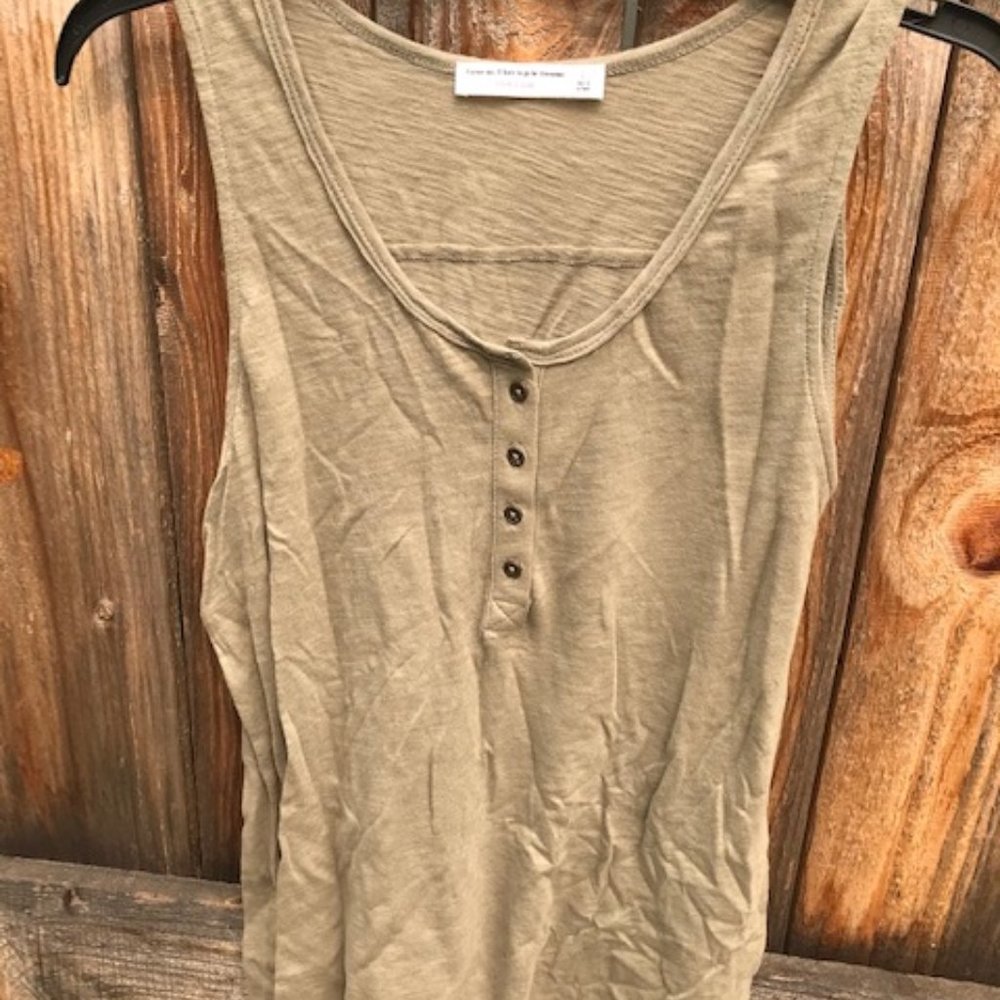 Double Zero,  khaki brown sleeveless top large